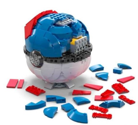 Zestaw konstrukcyjny mega construx duży great ball pokemon Zestaw konstrukcyjny mega construx duży great ball pokemon