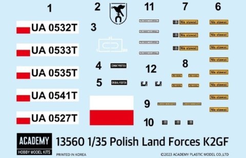 Model plastikowy czołg k2pl gap filler 1/35 Model plastikowy czołg k2pl gap filler 1/35