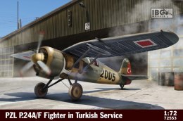Model plastikowy pzl p.24a/f fighter in turkish service 1/72