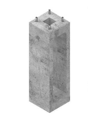 Fundament prefabrykowany ATS FP1 pod słup ATS