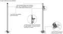 Słup ATS SKAMP2/5 pod montaż kamer CCTV