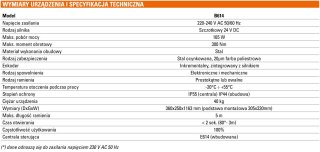 Szlaban FAAC B614 - zestaw z ramieniem "S" 6000mm