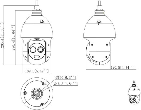 KAMERA TERMOWIZYJNA DAHUA TPC-SD2241-B3F4-S2