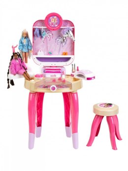 Toaletka barbie z lampą do paznokci hybryd