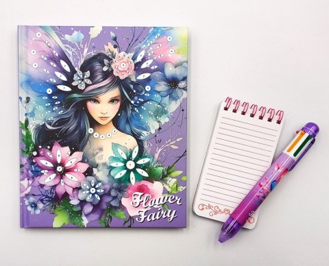 Zestaw kreatywny pamiętnik flower fairy Zestaw kreatywny pamiętnik flower fairy