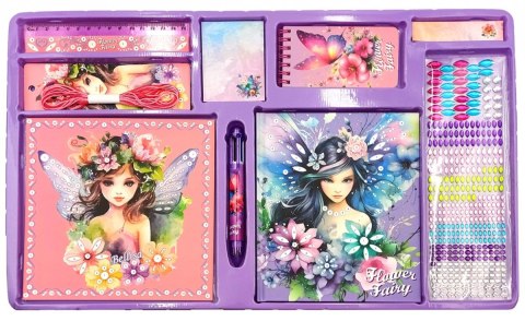 Zestaw kreatywny pamiętnik flower fairy Zestaw kreatywny pamiętnik flower fairy