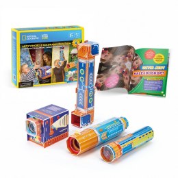 Puzzle 3d zestaw z kolorami i światłem