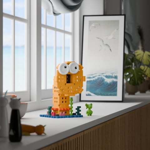 Klocki mini waffle - diplodok i morska syrena 60 elementów Klocki mini waffle - diplodok i morska syrena 60 elementów