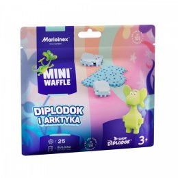 Klocki mini waffle - saszetka diplodok i arktyka 25 elementów