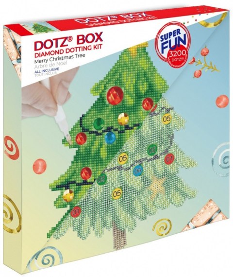 Zestaw diamond dotz wesołego drzewka bożonarodzeniowego Zestaw diamond dotz wesołego drzewka bożonarodzeniowego