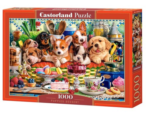 Puzzle 1000 elementów deser szczeniaczków Puzzle 1000 elementów deser szczeniaczków