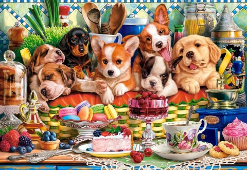 Puzzle 1000 elementów deser szczeniaczków Puzzle 1000 elementów deser szczeniaczków