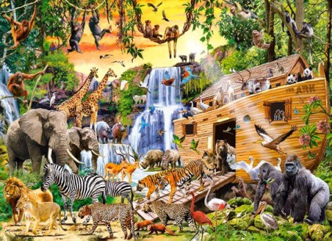 Puzzle 300 elementów dzikie zwierzęta arka Puzzle 300 elementów dzikie zwierzęta arka