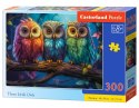 Puzzle 300 elementów trzy małe sowy