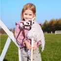 Koń na kiju hobby horse hoppihorse a4 leopard - biały, maść tarantowata