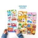 Puzzle pojazdy małe i duże