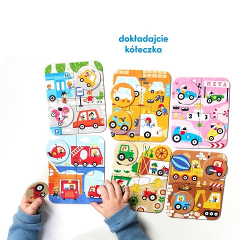 Puzzle pojazdy małe i duże Puzzle pojazdy małe i duże