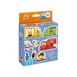 Układanka puzzle do pary - auta