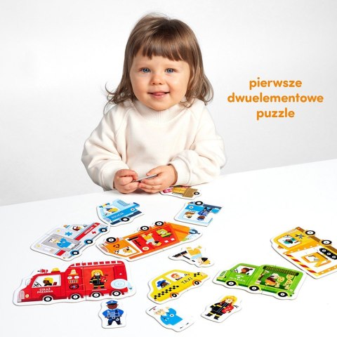 Układanka puzzle do pary - auta Układanka puzzle do pary - auta