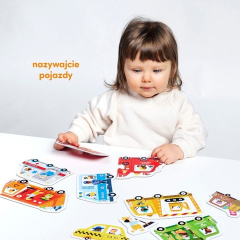 Układanka puzzle do pary - auta Układanka puzzle do pary - auta