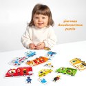 Układanka puzzle do pary - auta