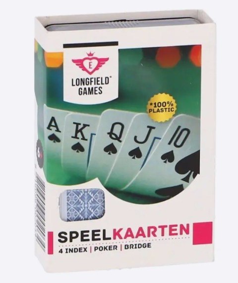 Karty longfield 100% plastic 4 index Karty longfield 100% plastic 4 index