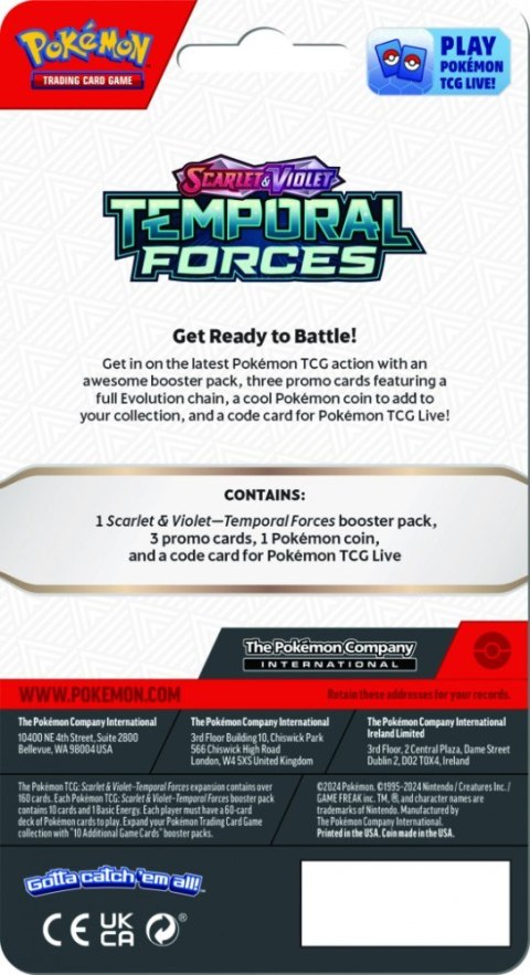 Karty scarlet & violet - temporal forces - premium checklane blister - baxcalibur Karty scarlet & violet - temporal forces - premium checklane blister - baxcalibur