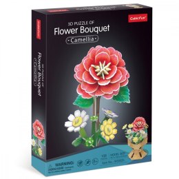 Puzzle 3d bukiet kwiatów - kamelie