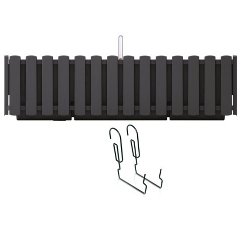 Skrzynka balkonowa z hakami Boardee Fencycase DDEF600W antracyt Skrzynka balkonowa z hakami Boardee Fencycase DDEF600W antracyt