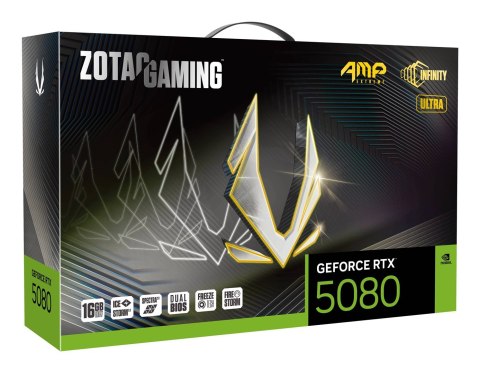 Karta graficzna ZOTAC GeForce RTX 5080 AMP Extreme Infinity Ultra 16GB Karta graficzna ZOTAC GeForce RTX 5080 AMP Extreme Infinity Ultra 16GB