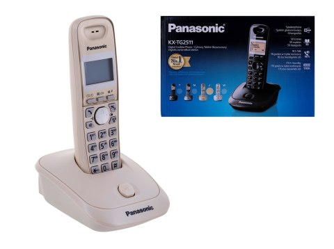 Telefon bezprzewodowy Panasonic KX-TG 2511PDJ Beżowy Telefon bezprzewodowy Panasonic KX-TG 2511PDJ Beżowy