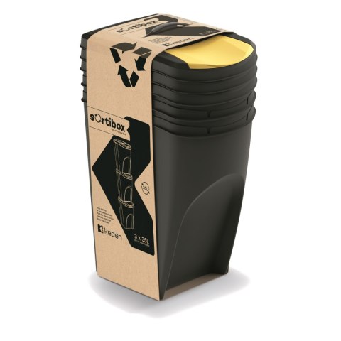 Kosz na śmieci Keden SORTI BOX - czarny recykling Kosz na śmieci Keden SORTI BOX - czarny recykling