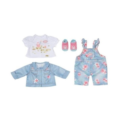 Ubranko jensowe deluxe baby annabell
