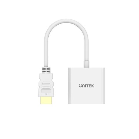 UNITEK ADAPTER HDMI - VGA, FULLHD 60HZ, BIAŁY, M/F UNITEK ADAPTER HDMI - VGA, FULLHD 60HZ, BIAŁY, M/F
