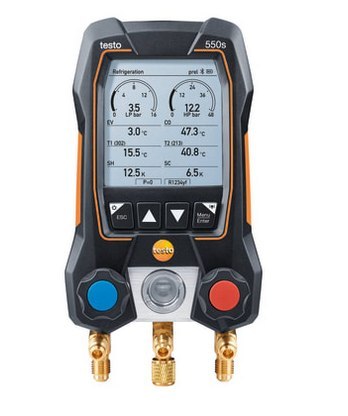 Elektroniczna oprawa zaworowa Testo 550s zestaw Smart 0564 5502 Elektroniczna oprawa zaworowa Testo 550s zestaw Smart 0564 5502