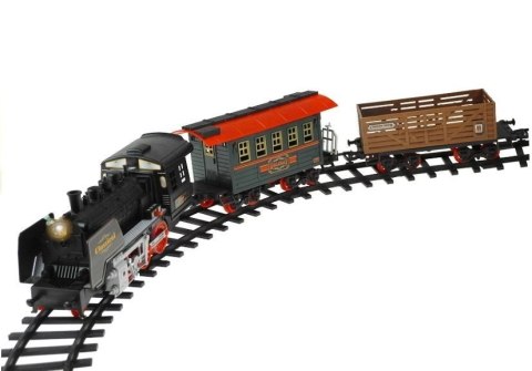 Duża Kolejka Elektryczna Wagony Świeci Gra 650 cm Duża Kolejka Elektryczna Wagony Świeci Gra 650 cm