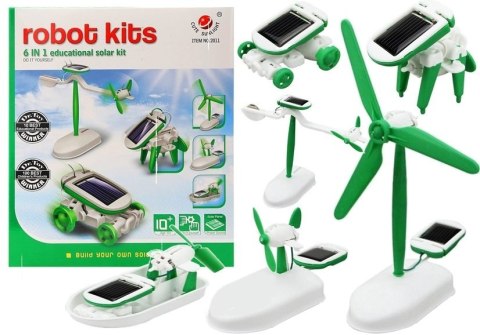 Edukacyjny Zestaw Robot Solarny Do Złożenia 6 w 1 Auto Wiatrak Edukacyjny Zestaw Robot Solarny Do Złożenia 6 w 1 Auto Wiatrak