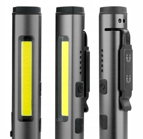 Latarka warsztatowa inspekcyjna COB LED UV Laser everActive PL-350R 350 lumenów IP54 z magnesem Latarka warsztatowa inspekcyjna COB LED UV Laser everActive PL-350R 350 lumenów IP54 z magnesem