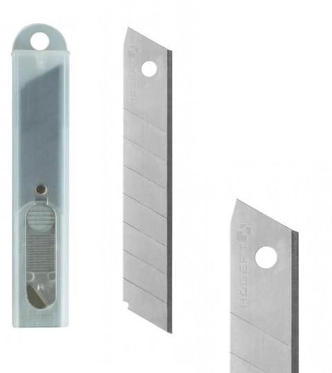 Hoegert HT4C662 Ostrza łamane wymienne 18 mm, stal SK5, 10 sztuk w blistrze Hoegert HT4C662 Ostrza łamane wymienne 18 mm, stal SK5, 10 sztuk w blistrze