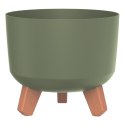 Doniczka Gracia - ziemisty zielony śr. 200 mm