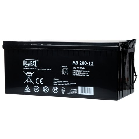 AKUMULATOR 12V/200AH-MB megaBAT AKUMULATOR 12V/200AH-MB megaBAT