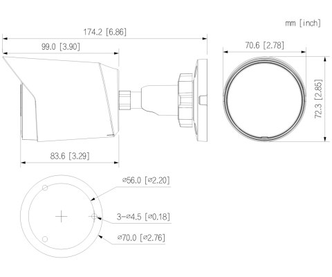 KAMERA AHD, HD-CVI, HD-TVI, CVBS HAC-HFW1239T-A-LED-0280B-S3 Full-Color - 1080p 2.8 mm DAHUA KAMERA AHD, HD-CVI, HD-TVI, CVBS HAC-HFW1239T-A-LED-0280B-S3 Full-Color - 1080p 2.8 mm DAHUA