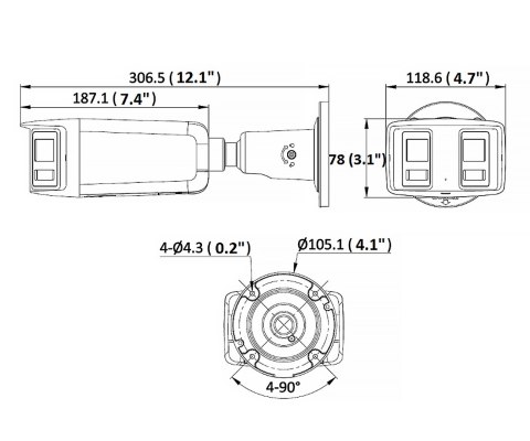 KAMERA IP DS-2CD2T46G2P-ISU/SL(2.8MM)(C)/PL PANORAMICZNA AcuSense - 4 Mpx 2 x 2.8 mm Hikvision KAMERA IP DS-2CD2T46G2P-ISU/SL(2.8MM)(C)/PL PANORAMICZNA AcuSense - 4 Mpx 2 x 2.8 mm Hikvision