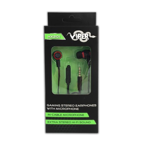 EGH201R Esperanza słuchawki douszne z mikrofonem gaming viper czarno-czerwone EGH201R Esperanza słuchawki douszne z mikrofonem gaming viper czarno-czerwone