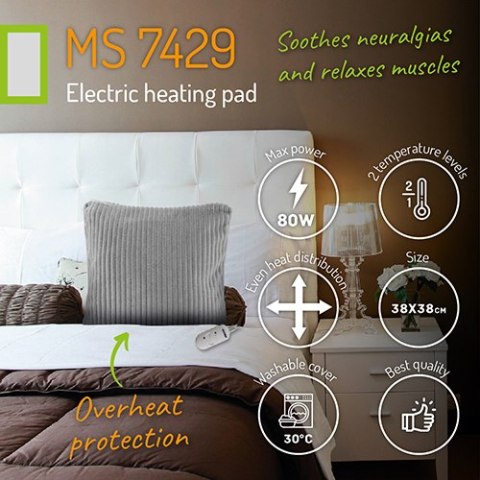 MS 7429 Poduszka elektryczna - szara MS 7429 Poduszka elektryczna - szara