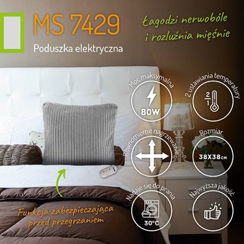 MS 7429 Poduszka elektryczna - szara MS 7429 Poduszka elektryczna - szara