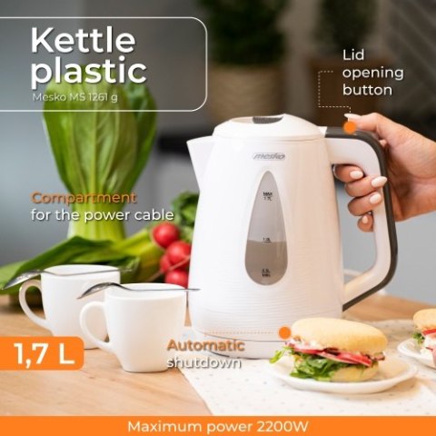 MS 1261 grey Czajnik plastikowy 1,7 l MS 1261 grey Czajnik plastikowy 1,7 l
