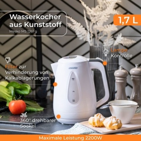 MS 1261 grey Czajnik plastikowy 1,7 l MS 1261 grey Czajnik plastikowy 1,7 l