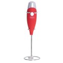 CR 4501 red Spieniacz do mleka z mieszadłem i stojakiem