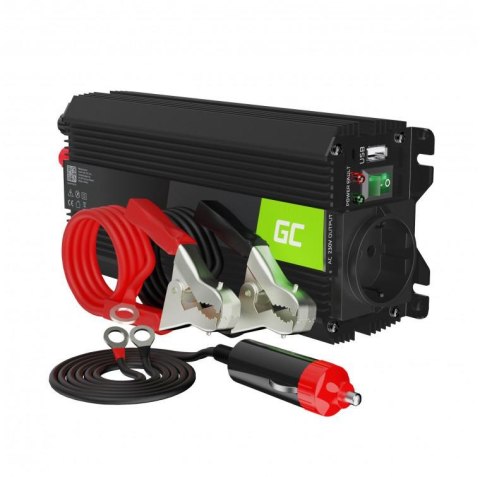 PRZETWORNICA NAPIĘCIA INWERTER Green Cell PRO 24V / 230V 500W/1000W MODYFIKOWANA SINUSOIDA INVGC04 PRZETWORNICA NAPIĘCIA INWERTER Green Cell PRO 24V / 230V 500W/1000W MODYFIKOWANA SINUSOIDA INVGC04